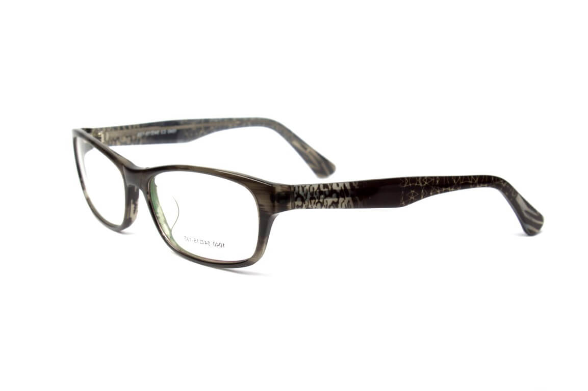 Rectangular Acetate Eyeglasses Black AC1040BL | www.igearindia.com