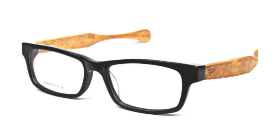 Rectangular Wooden Eyeglasses