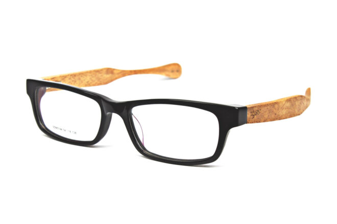 Rectangular Wooden Eyeglasses