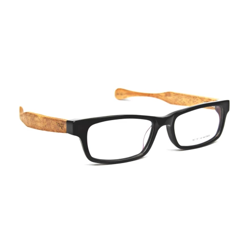 Rectangular Wooden Eyeglasses