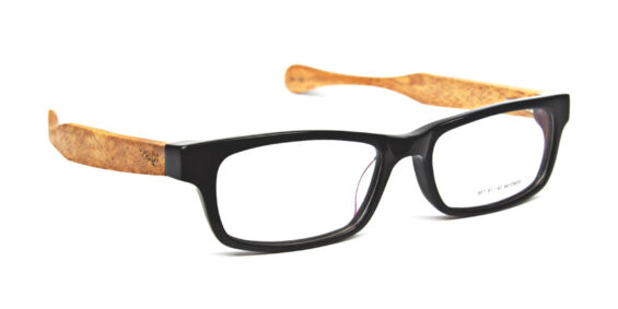 Rectangular Wooden Eyeglasses