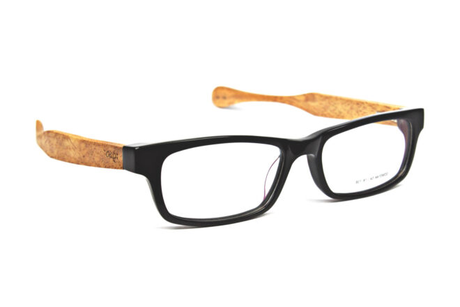 Rectangular Wooden Eyeglasses