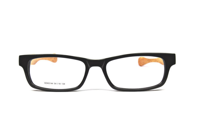 Rectangular Wooden Eyeglasses