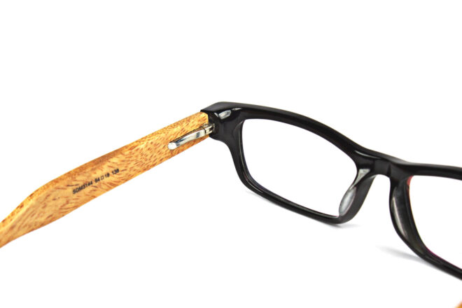 Rectangular Wooden Eyeglasses